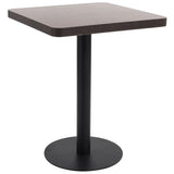 vidaXL Table de bistro 50x50 cm MDF brun clair