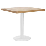 vidaXL Table de bistro 50x50 cm MDF brun clair