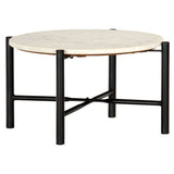vidaXL Salontafel 60x60x35 cm echt steen met marmeren textuur groen