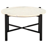 vidaXL Salontafel 60x60x35 cm echt steen met marmeren textuur groen