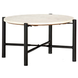 vidaXL Salontafel 60x60x35 cm echt steen met marmeren textuur groen