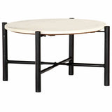 vidaXL Salontafel 60x60x35 cm echt steen met marmeren textuur groen