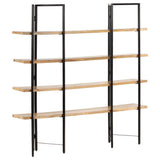 vidaXL Boekenkast met 4 schappen 160x35x160 cm massief mangohout