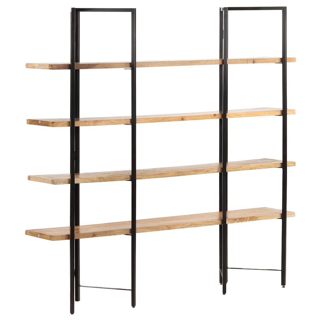 vidaXL Boekenkast met 4 schappen 160x35x160 cm massief mangohout
