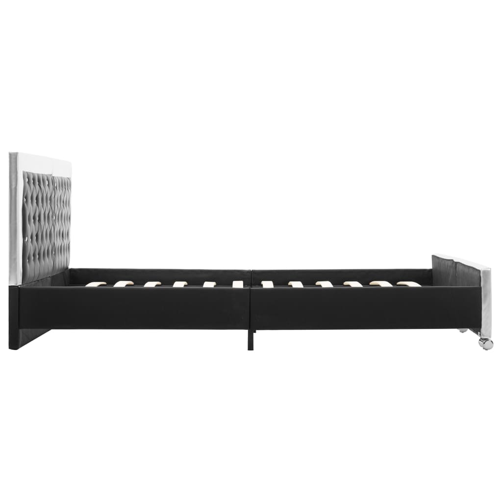 vidaXL Bedframe kunstleer zwart 180x200 cm