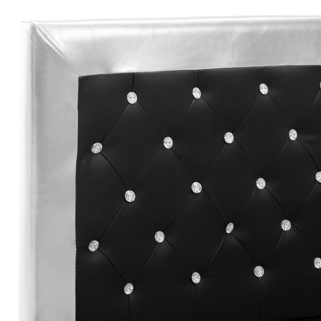 vidaXL Bedframe kunstleer zwart 180x200 cm