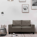 vidaXL Two-Seater Sofa Taupe Fabric