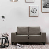 vidaXL Two-Seater Sofa Taupe Fabric