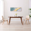 vidaXL Eetkamerstoelen 2 st kunstleer zwart
