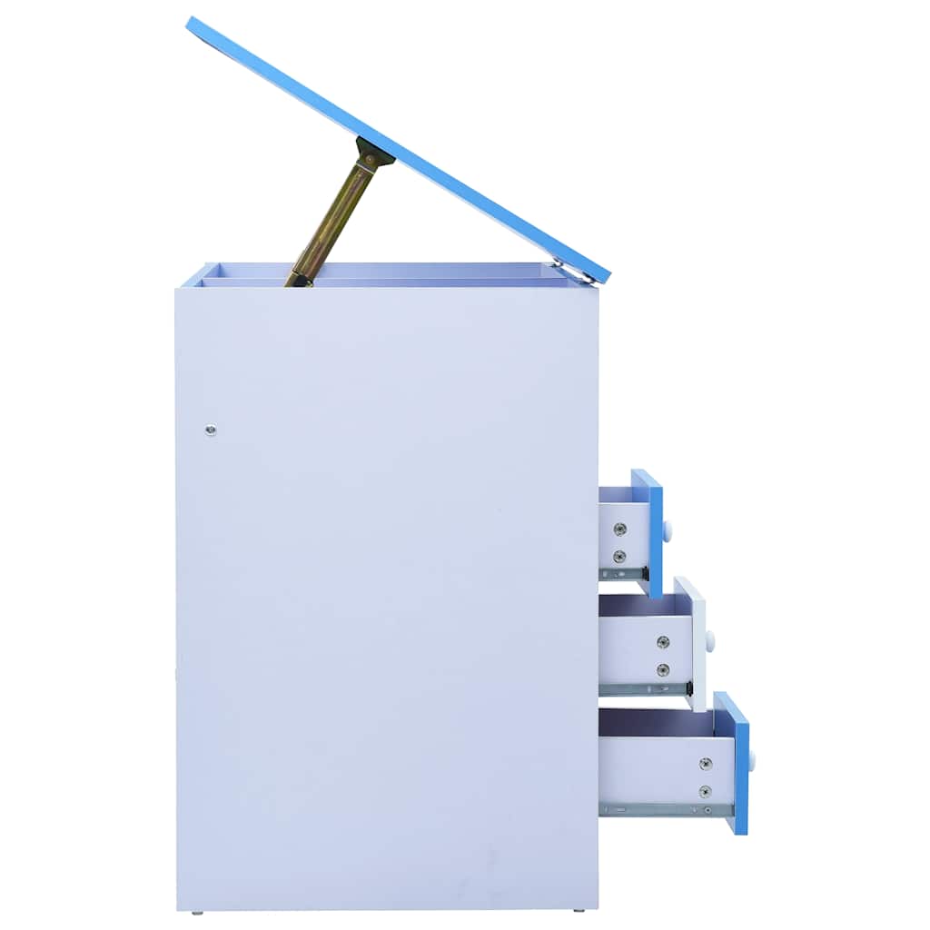 vidaXL Kindertekentafel/-bureau kantelbaar blauw en wit