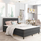 vidaXL Fabric Divan Bed Frame Grey 80x200 cm