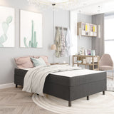 vidaXL Fabric Divan Bed Frame Grey 80x200 cm