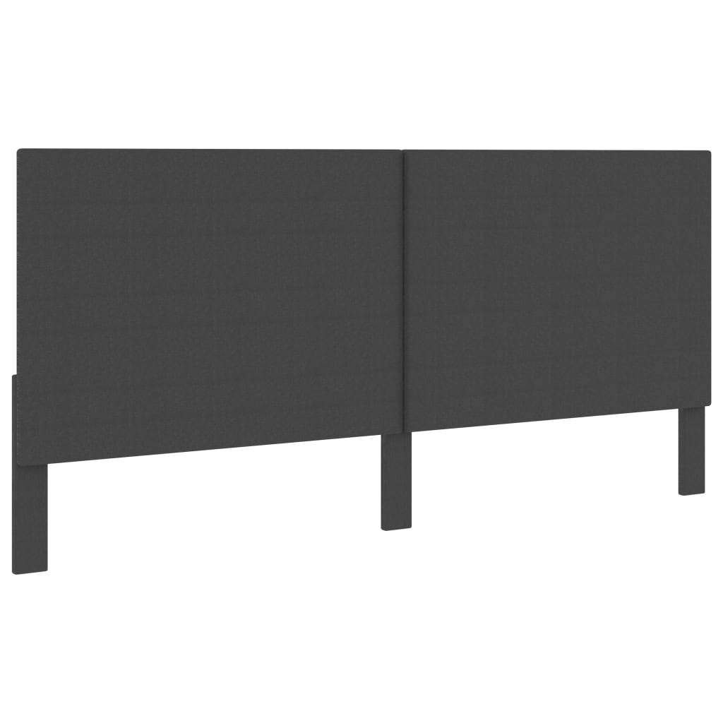 vidaXL Hoofdbord 140x200 cm stof donkergrijs