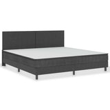 vidaXL Hoofdbord 140x200 cm stof donkergrijs