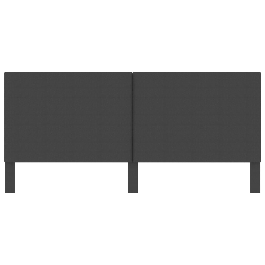 vidaXL Hoofdbord 140x200 cm stof donkergrijs