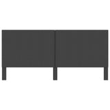 vidaXL Hoofdbord 140x200 cm stof donkergrijs