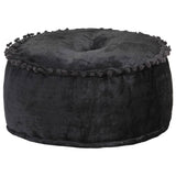 vidaXL Poef rond 40x20 cm fluweel blauw