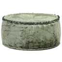 vidaXL Poef rond 40x20 cm fluweel blauw