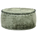vidaXL Poef rond 40x20 cm fluweel blauw