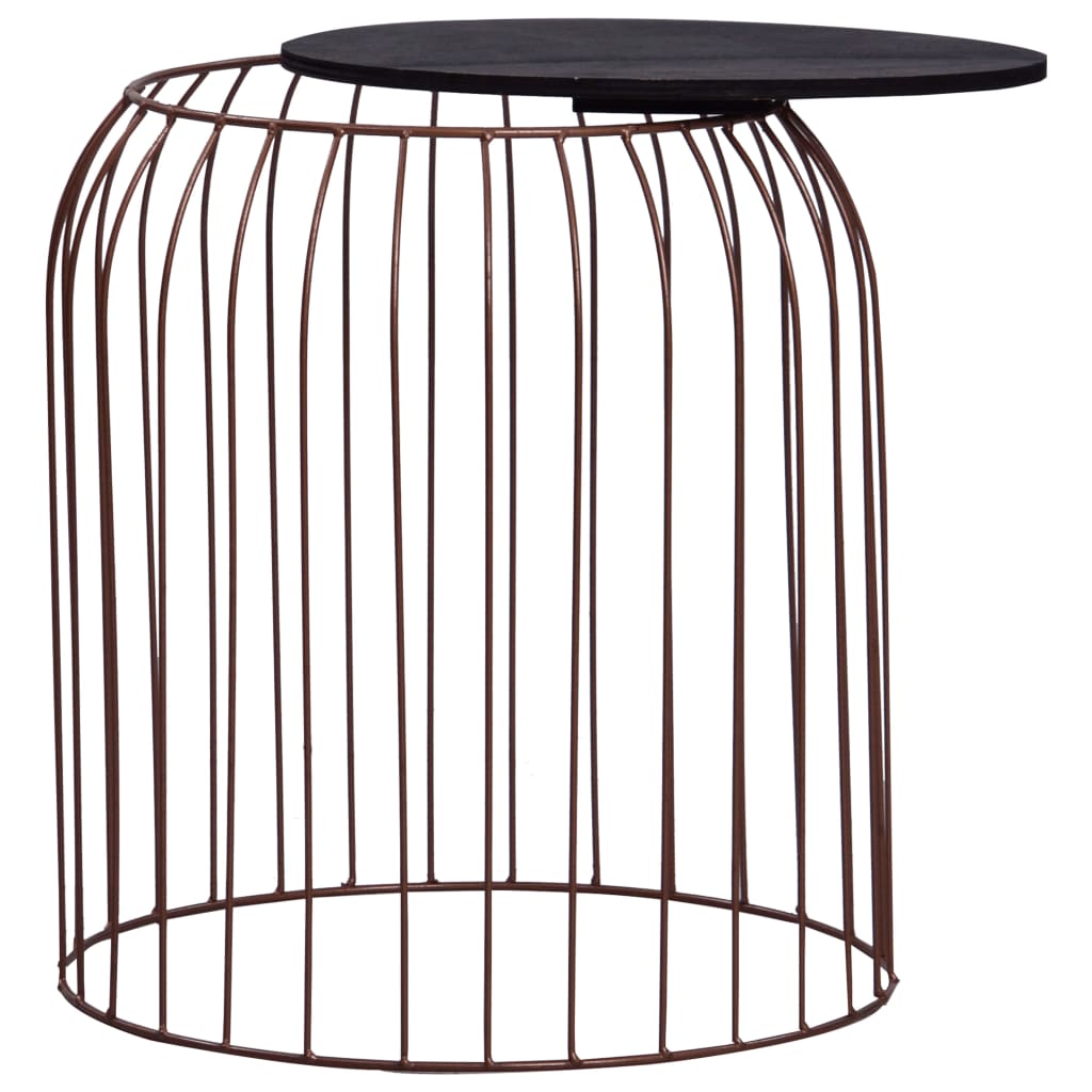 vidaXL Coffee Tables 3 pcs copper-coloured