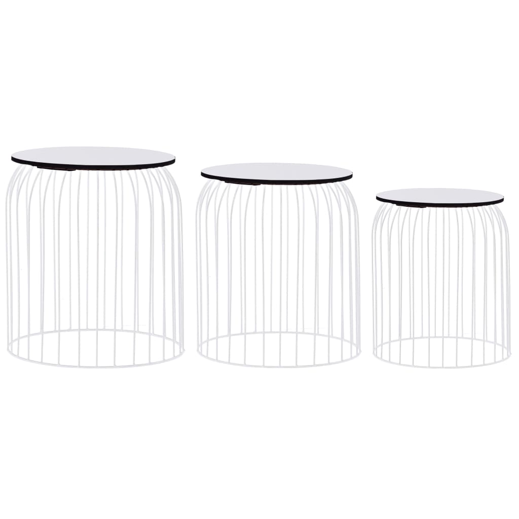 vidaXL Coffee Tables 3 pcs copper-coloured