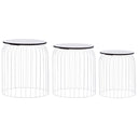vidaXL Coffee Tables 3 pcs copper-coloured