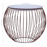 vidaXL Salontafel Ø 41 cm goudkleurig