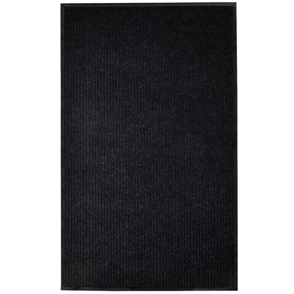 vidaXL Doormat 90x60 cm PVC black