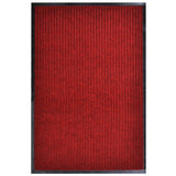 vidaXL Doormat 90x60 cm PVC black