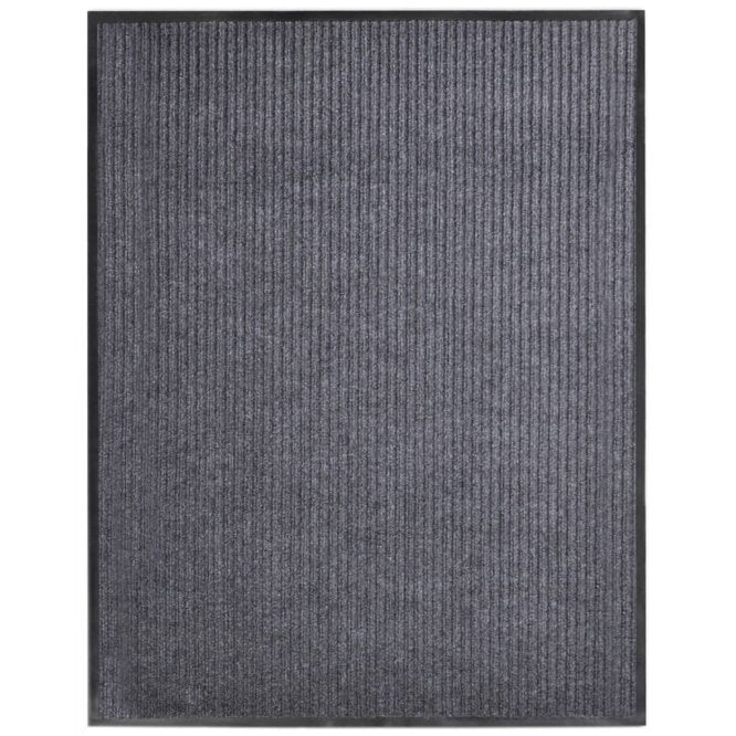 vidaXL Doormat 90x60 cm PVC black