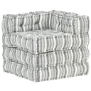 vidaXL Poef tweezits modulair stof patchwork
