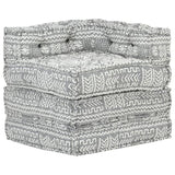 vidaXL Two-Seater Modular Patchwork Fabric Pouf