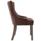 vidaXL Eetkamerstoelen 2 st stof zwart