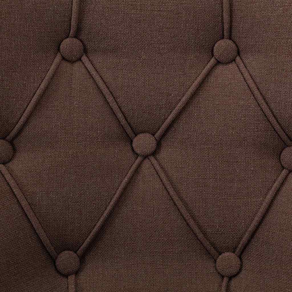 vidaXL Eetkamerstoelen 2 st stof zwart