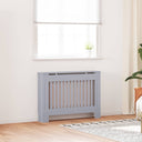 vidaXL Radiatorombouw 112 cm MDF wit