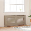 vidaXL Radiator Cover 112x19x81.5 cm MDF white