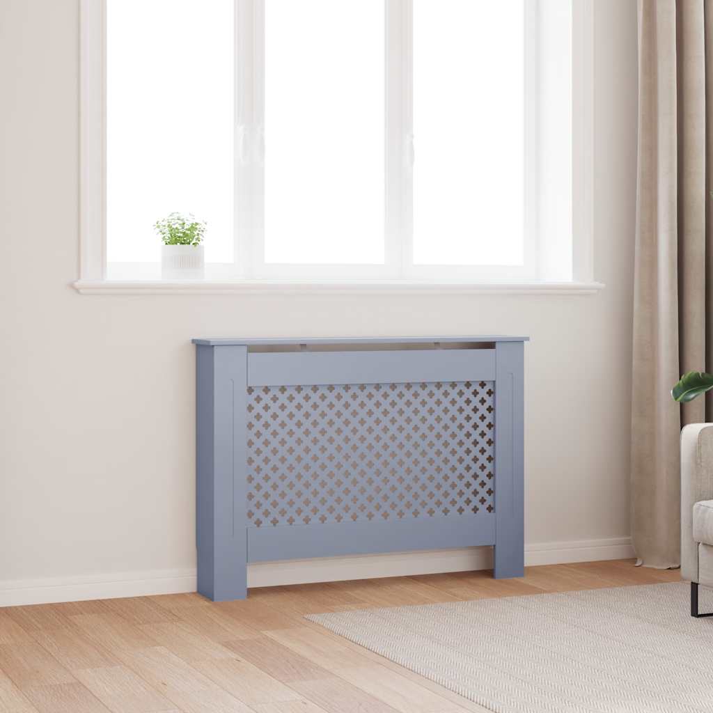 vidaXL Radiatorombouw 112x19x81,5 cm MDF wit