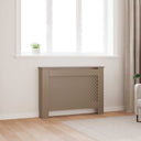 vidaXL Radiator Cover 112x19x81.5 cm MDF white