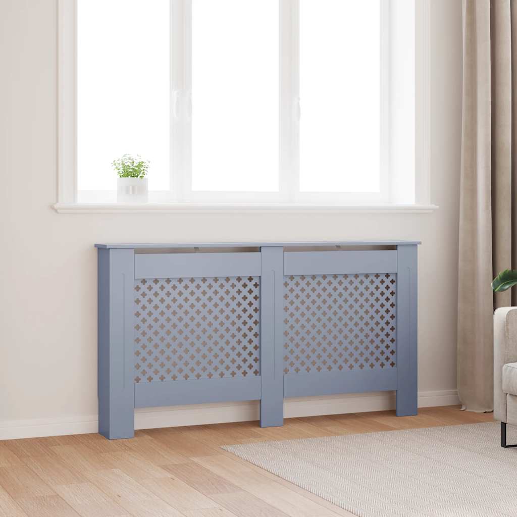 vidaXL Radiatorombouw 112x19x81,5 cm MDF wit