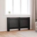 vidaXL Radiator Cover 112x19x81.5 cm MDF white
