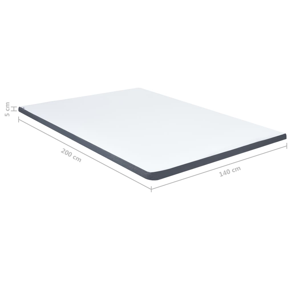vidaXL Boxspring Mattress Topper 200x120x5 cm medium soft