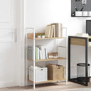 vidaXL Boekenkast met 3 schappen 60x27,6x90,5 cm bewerkt hout zwart
