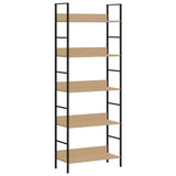 vidaXL Boekenkast met 3 schappen 60x27,6x90,5 cm bewerkt hout zwart