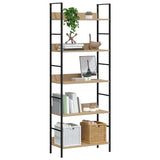 vidaXL Boekenkast met 3 schappen 60x27,6x90,5 cm bewerkt hout zwart