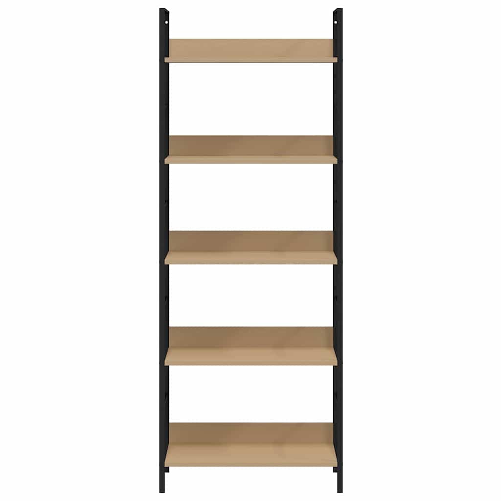 vidaXL Boekenkast met 3 schappen 60x27,6x90,5 cm bewerkt hout zwart