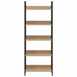 vidaXL Boekenkast met 3 schappen 60x27,6x90,5 cm bewerkt hout zwart