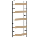 vidaXL Boekenkast met 3 schappen 60x27,6x90,5 cm bewerkt hout zwart