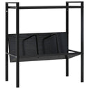 vidaXL Bookcase with 2 shelves 52x28x59 cm engineered wood black