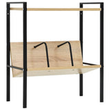 vidaXL Bookcase with 2 shelves 52x28x59 cm engineered wood black