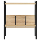 vidaXL Bookcase with 2 shelves 52x28x59 cm engineered wood black